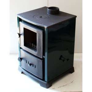 Poêle à bois en acier modèle DORELLO MANGAL MF70, cuisinière confortable en briques - Product Image 4