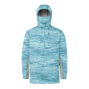 Nueva camisa de pesca de manga larga personalizada con capucha transpirable de secado rápido ligero Upf50 + camisa de sublimación de poliéster reciclado pesca - Product Image 3