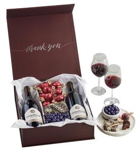 Deluxe Cardboard Magnetic Closure Packaging Gift Box for Wine/Clothes Custom Accepted
