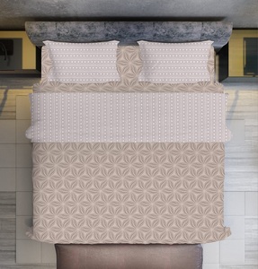 Juego de cama coordinado de flores de microfibra de tamaño Queen resistente a la decoloración 1 sábana bajera 2 fundas de almohada suaves para uso en hospitales y hoteles - Product Image 3