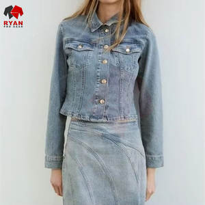 <b>Women's</b> Denim Jacket with Button Front Design, Soft Touch Fabric, Durable Construction, and Modern Fit - Product Image 4