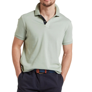 2025 vente chaude mode avec un beau design et un tissu grande taille Top qualité plaine décontracté 100% coton hommes Polo pour hommes - Product Image 2