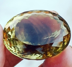 Cuarzo Natural de Alta Calidad, Corte Ovalado, Azul Cielo, Hecho a Mano, Piedra Preciosa Suelta con Efecto de Cambio de Color, Certificado por Terceros, 16-25 Quilates - Product Image 3