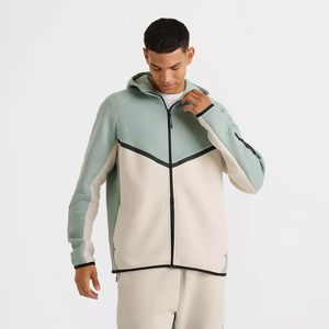 Sweat à capuche avec capuche à col haut Sweat à capuche avec superposition Streetwear Look Sweat à capuche ample pour des vêtements d'extérieur décontractés - Product Image 3