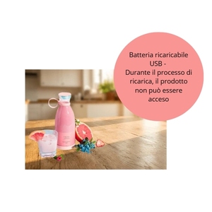 Portable 350ML Mini USB Rechargeable Blender with 4 Stainless Steel Blades for Smoothies and Milkshakes - Product Image 5