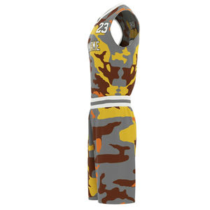 Venta al por mayor de poliéster de alta calidad de baloncesto uniforme de talla grande disponible varios diseños de bajo precio deporte sublimación de baloncesto - Product Image 2