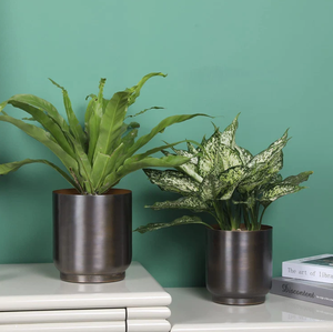 Vente en gros Design personnalisé fait à la main en métal pot de fleurs pour la maison jardin balcon prix - Product Image 4
