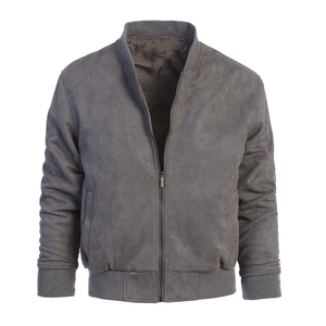 High Street Baseball Veste Vintage Flame Rider Tendance Logo Brodé Veste En Cuir Unisexe Marron varsity Vestes - Product Image 1