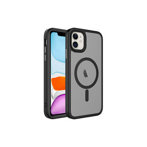 Coque de protection en silicone antichoc Netzy compatible avec la recharge sans fil MagSafe pour iPhone 12, finition mate, styles INS - Product Image 1