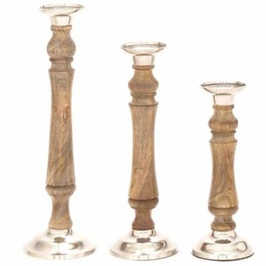 Gran oferta de portavelas de madera con estilo para boda, Navidad y Año Nuevo, artículo de decoración para fiesta, portavelas - Product Image 1