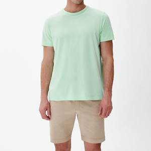 Camiseta de Algodón 100% para Hombre, Venta al por Mayor, Moda Casual, Corte Regular, Cuello Redondo, Prenda Básica - Product Image 5