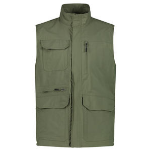 Chaleco con cierre de cremallera multifuncional transpirable personalizado para hombre, ropa de caza de poliéster reflectante para invierno para - Product Image 1