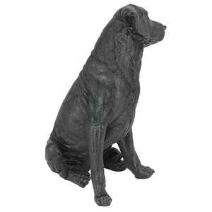 Escultura de perro grande, casa de campo, jardín, estatuilla decorativa de perro, estatua de perro sólida para decoración del hogar al aire libre - Product Image 3
