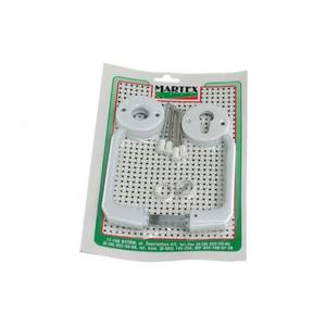 Poignée de porte avec plaque ronde PZ-Blanc - Product Image 1