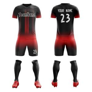Uniformes de football personnalisés avec la dernière impression Logo du nom de l'équipe sportive-Vente en gros Nouveau modèle de vêtements de sport - Product Image 2