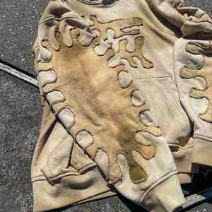 Sweat à capuche pour hommes à la mode pull Style 100% coton à manches longues polaire OEM ODM Logo personnalisé Streetwear vente en gros - Product Image 3