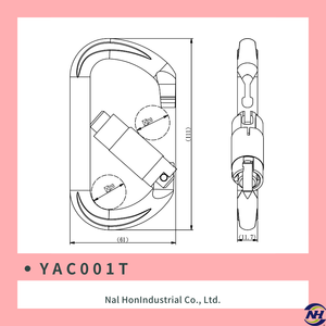 Mosquetón ovalado YAC001T - Product Image 5