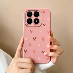 Custodia per cellulare antiurto in TPU con design a cuore in stile Ins per 15T e 14 Plus - Product Image 1