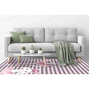 Tapis Fille Ballerine et Lapin, Tapis Imprimé, Tapis pour Enfants, Tapis pour Enfants, Tapis Gobelin - Product Image 5