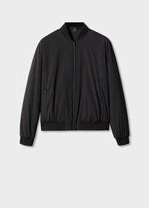 Wholesale Casual <b>Slim</b> <b>Fit</b> Solid Color Bomber <b>Jacket</b> for <b>Men</b> Streetwear Outerwear - Product Image 2