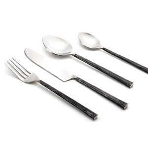 Couverts dorés élégants de luxe avec poignée moderne unique en acier inoxydable ensemble de couverts pour mariage restaurant maison hôtel - Product Image 4