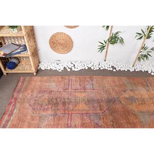 Turkish <b>Runner</b> <b>Rug</b>, 2.8x11.8 ft Vintage <b>Rug</b>, Orange Patchwork Wool <b>Rug</b> - Product Image 5