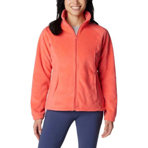 Veste polaire décontractée pour femmes avec logo personnalisé veste extérieure respirante à fermeture éclair complète pour l'automne hiver doublure coupe-vent en viscose à rayures - Product Image 1