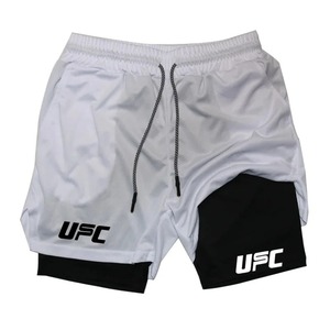 2025 nuevos pantalones cortos de boxeo dobles impresos gimnasio deportes 2 en 1 pantalones cortos de malla de secado rápido entrenamiento pantalones de entrenamiento para hombres verano - Product Image 5