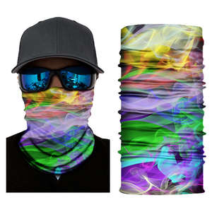 Cache-cou multifonctionnel en polyester, motif personnalisé, coloré, pour le cyclisme, la pêche, le sport, masque facial, bandana, sans couture - Product Image 4