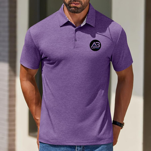 Polos d'été décontractés respirants pour hommes, motif uni à manches courtes fabriqué au Pakistan, en vente - Product Image 3