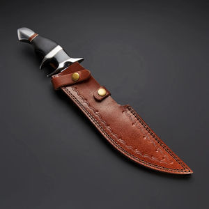 Cuchillo Bowie de Caza de Acero Inoxidable Forjado a Mano con Borde Dentado, el Mejor Cuchillo de Supervivencia para Campamento y Actividades al Aire Libre, 3 Años de Garantía - Product Image 4