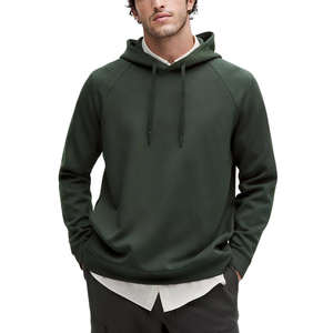 Sweat-shirt à capuche uni de qualité supérieure en gros, OEM personnalisé, coupe classique, manches raglan, sweat-shirt lourd pour hommes - Product Image 6