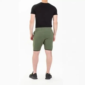 Pantalones cortos de sudor lavado ácido para hombre, pantalones cortos de entrenamiento de gimnasio para correr con cintura elástica, pantalones cortos activos de lana de algodón suave para hombre - Product Image 5
