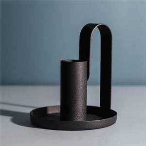 Portavelas de uso decorativo exclusivo para el hogar, candelabro de Metal de alta calidad para sala de estar, hierro metálico con forma personalizada - Product Image 4