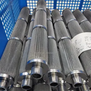 Cartuccia filtrante dell'elemento filtrante in acciaio inossidabile 304 per tubo filtrante a rete filtro sanitario in linea adatto alla scala Micron