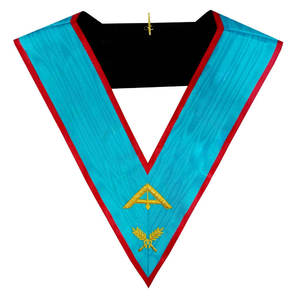 Collier maçonnique sur mesure, brodé à la main, vente en gros, uniforme cérémonial, collier de franc-maçonnerie - Product Image 2