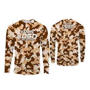 Vêtements de pêche en jersey à manches longues pour hommes, vêtements de sport d'extérieur respirants avec protection UV et séchage rapide, chemises de pêche en vente en gros - Product Image 1