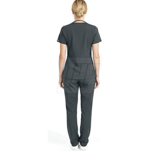 Nursing Uniform Comfortable Scrub Set With <b>Pocket</b> Design For Doctors Nurses And Healthcare <b>Staff</b> Daily Wear - Product Image 3