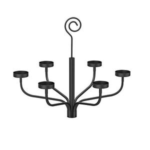 Chrome fini 5 bras candélabre bougeoir en métal support pour hôtel maison salon éclairage décoratif utilisation bougeoir - Product Image 6