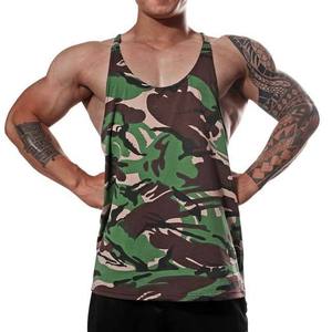 เสื้อกล้ามลายพรางสำหรับผู้ชายเสื้อแขนกุดฟิตเนสออกกำลังกาย - Product Image 1