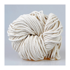 [Misoknit] Cordón de macramé 100% cuerda de algodón Natural 3mm 4mm 5mm suministros para manualidades algodón al por mayor 100%/Algodón puro color liso - Product Image 2