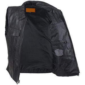 Chaleco de cuero de vaca de lona Reversible personalizado para hombre de grado A, chaleco impermeable a prueba de viento para invierno y verano, ropa exterior impresa en 3D - Product Image 6