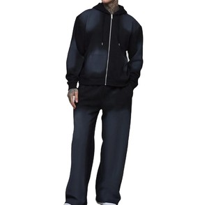 Survêtement délavé à l'acide pour hommes de qualité supérieure manches complètes taux abordable survêtement délavé à l'acide léger avec entièrement personnalisé - Product Image 1