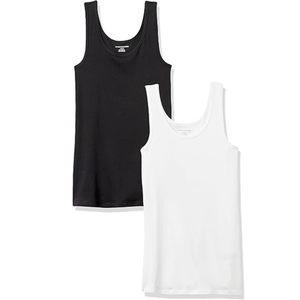 Camiseta sin mangas ajustada para mujer, top corto informal para gimnasio, transpirable, de secado rápido, tejida, a la moda, Bangladesh - Product Image 1
