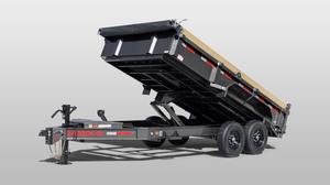 Remorque à benne basculante utilitaire très vendue, Hillcrest Trailers 7x16 14k 40 pouces de côté, remorque pour tracteur agricole. - Product Image 5