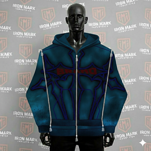 Men's Acid Wash Camouflage Fleece <b>Waterproof</b> 100% Cotton Winter Heavy Weight Plus Size ODM <b>Hoodie</b> IRON MARK INDUSTRIES HIGH - Product Image 4