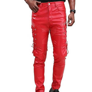 Vente chaude Pantalons en cuir mi-longueur décontractés pour hommes Léger Lavage foncé Logo personnalisé Service OEM Haute qualité Vente en gros Fabriqué au Pakistan - Product Image 1