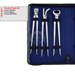 Kit d'outils de maréchal-ferrant, ensemble de soins des sabots avec pince à clous, extracteur de clous de fer forgé, râpe de finition et couteaux à sabots/orteils/boucles - Product Image 2