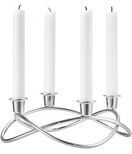 Artisan Casting Iron Hanukkah Menorah Bougeoir Chandeliers Bougeoirs Religions Candélabres - Product Image 2