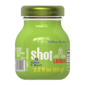 Shot de jus de citron, concombre, menthe et gingembre 100% biologique, naturel et fonctionnel, en bouteilles de 63g - Product Image 1